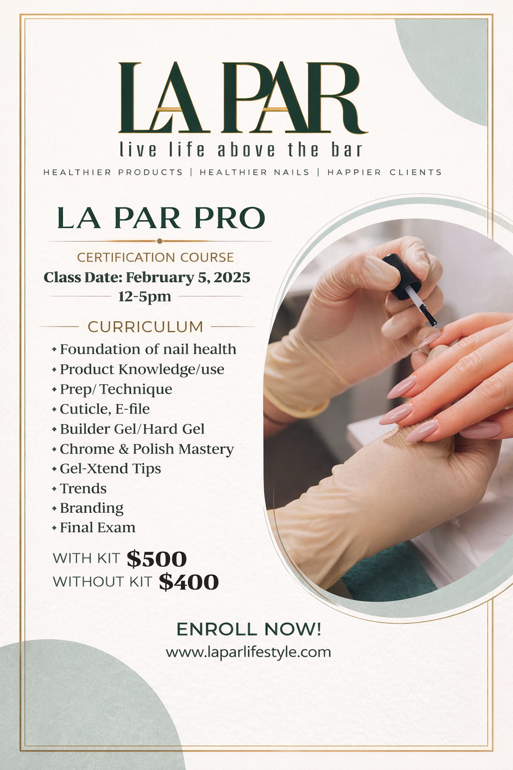 La Par Pro Certification Without Kit