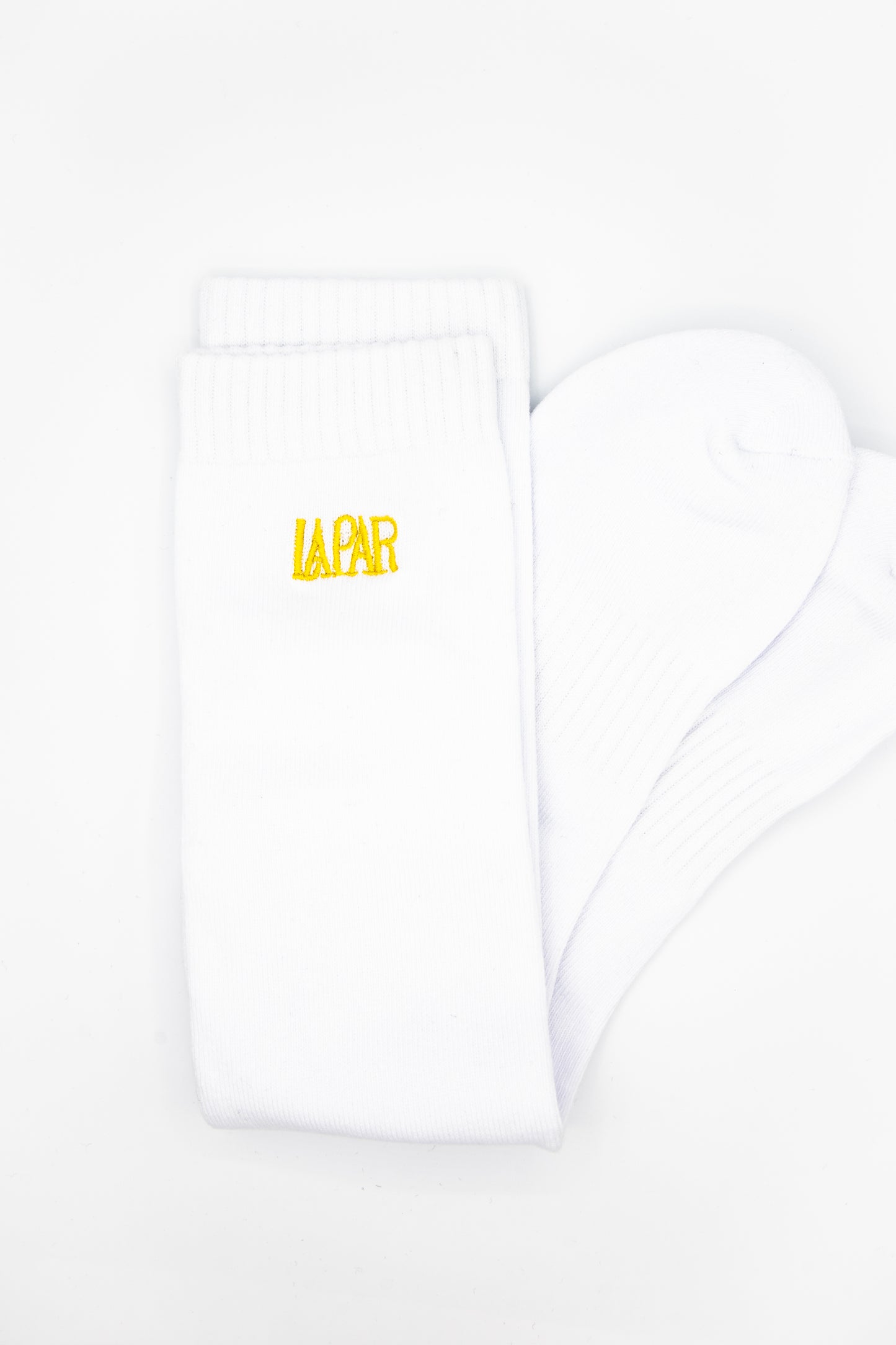 La Par socks in white
