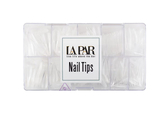 La Par Pre-filed gel extended nail tips almond shape