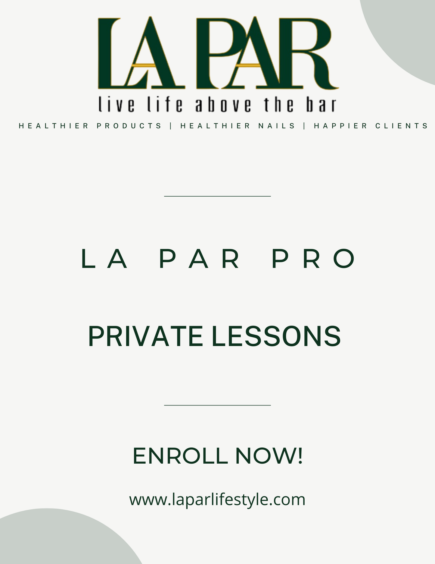 Private Lessons with La Par Professional