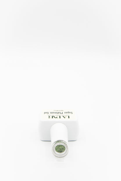 Moneymakers #115 Super Platinum Gel Polish bottle lying down